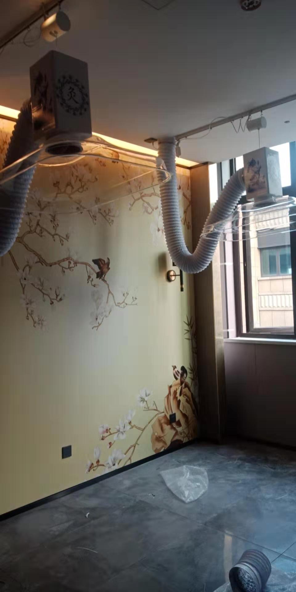 上海小兒推拿(華仔)艾灸排煙安裝完工