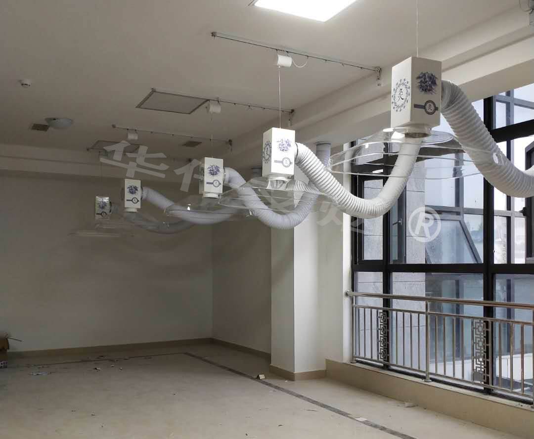 河南中醫(yī)診所（華仔）艾灸排煙設(shè)備安裝完工